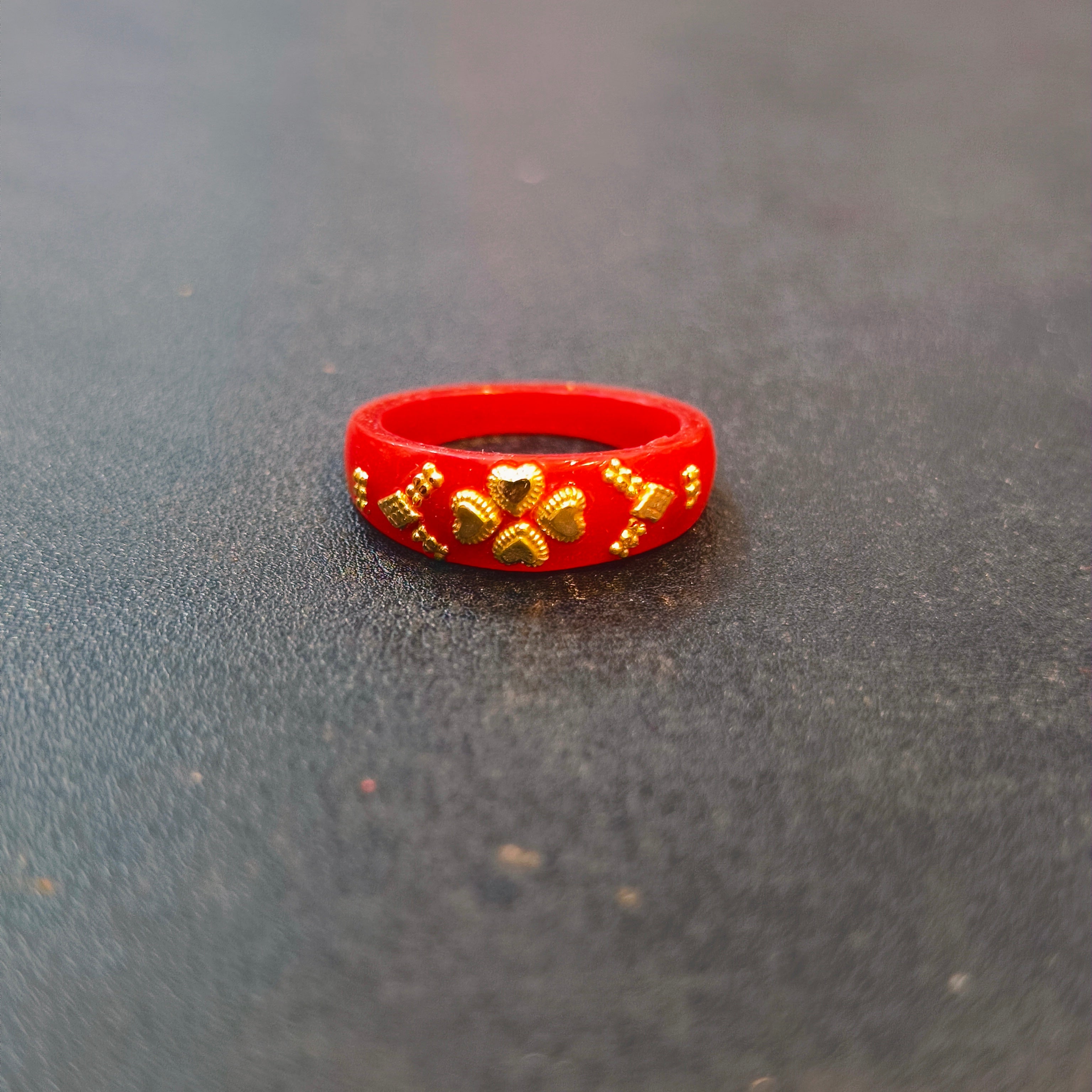 (GPR18) PREMIUM MBBS HALLMARK 18KT GOLD POLA RING 1 PIECE FOR GIFT PURPOSE APPROX WGT: 0.150 GM (GET ANY DESIGN AS PER STOCK GOLD RING)