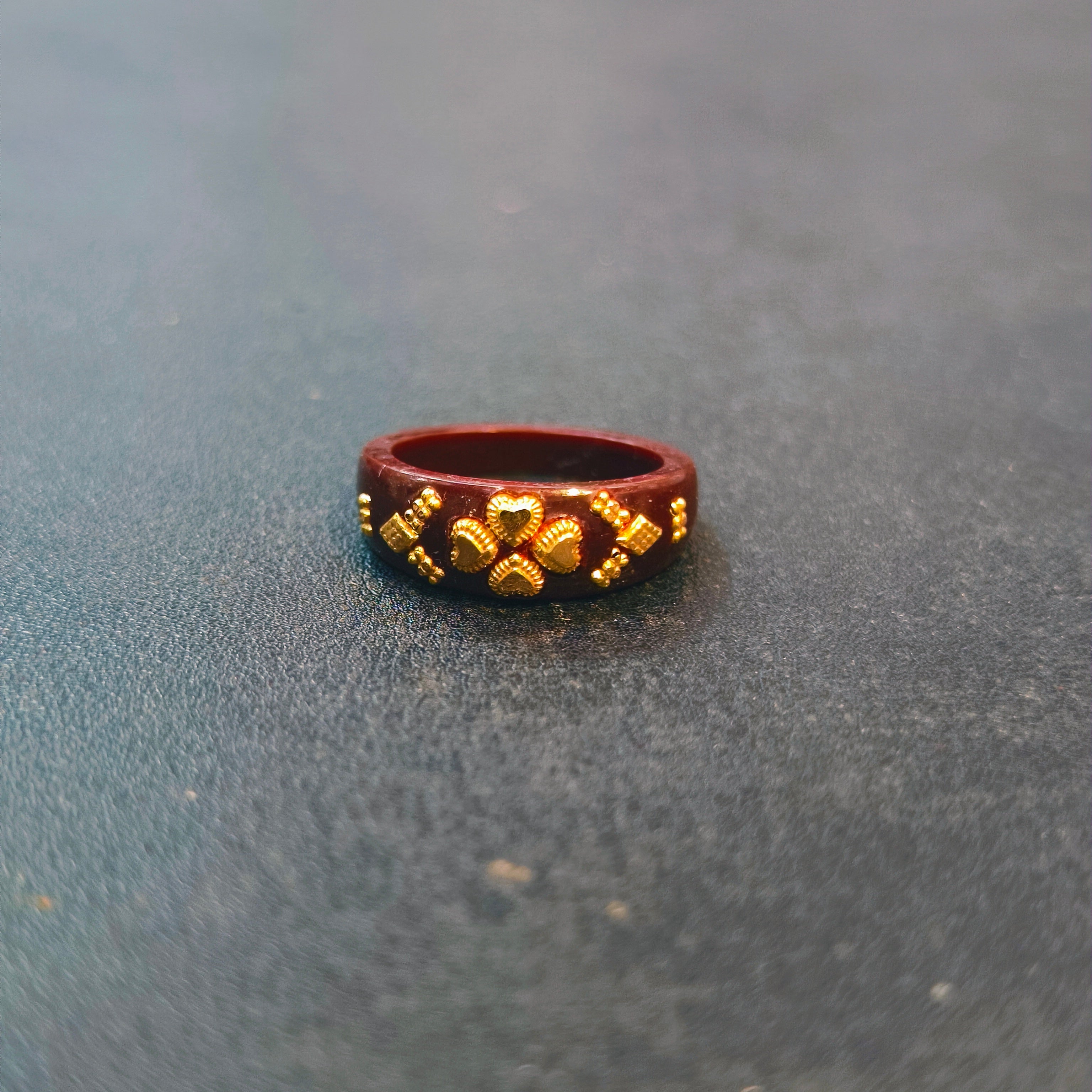 (GPR18) PREMIUM MBBS HALLMARK 18KT GOLD POLA RING 1 PIECE FOR GIFT PURPOSE APPROX WGT: 0.150 GM (GET ANY DESIGN AS PER STOCK GOLD RING)