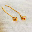 (MTO1200) NP APPROX WGT: 0.900 GM HALLMARK 18KT GOLD SUIDHAGA SWASTIK DESIGN 1 PAIR (REGULAR USE) BY RAJLAXMI.