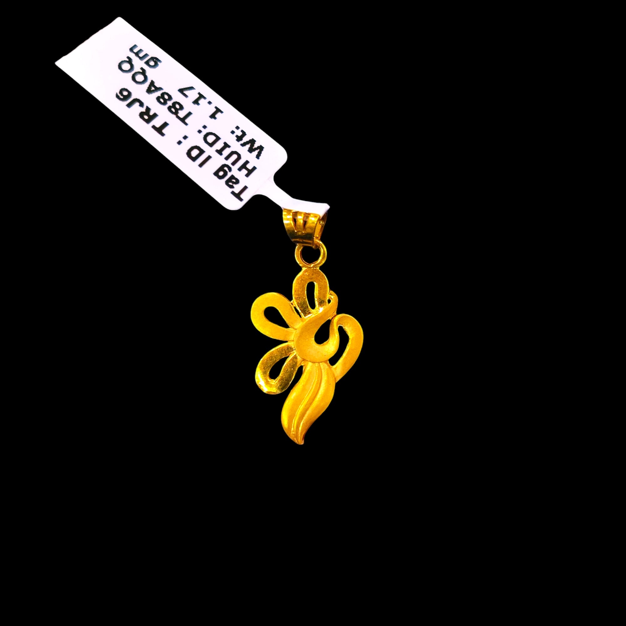 (GLC14) TRJ WGT: 1.170 GM APPROX 14KT HUID HALLMARK GOLD LOCKET 1 PIECE WITH ADJUSTABLE TASSEL.