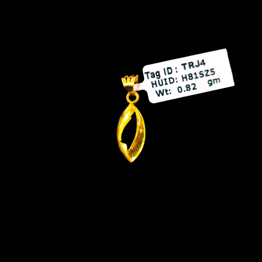 TRJ WGT: 0.820 GM APPROX 14KT HUID HALLMARK GOLD LOCKET 1 PIECE WITH ADJUSTABLE TASSEL.