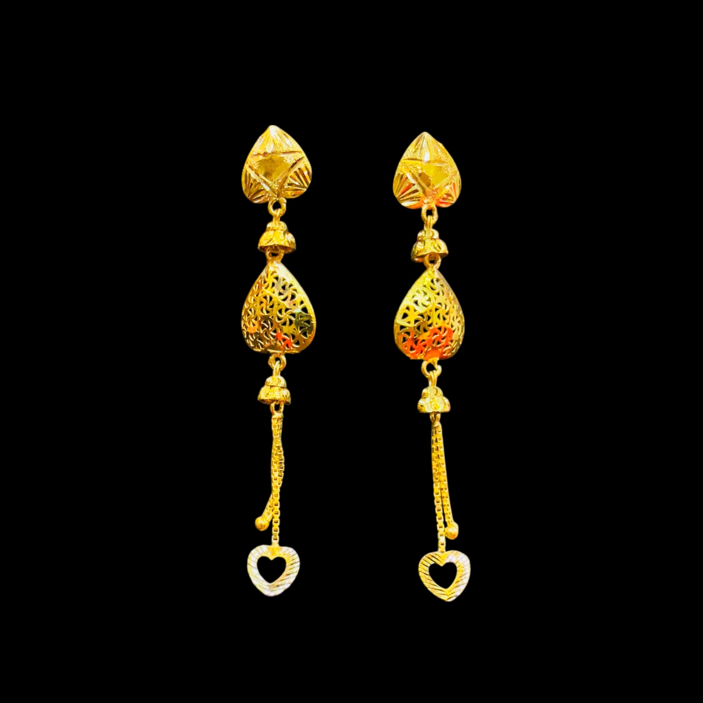 GOLD EARRING (GSE9) WGT: 1.920 GM APPROX BIS CERTIFIED HUID HALLMARK 9KT GOLD EARRINGS FOR WOMEN 1 PAIR FOR WOMEN (BEST FOR GIFT IN MARRIAGE).