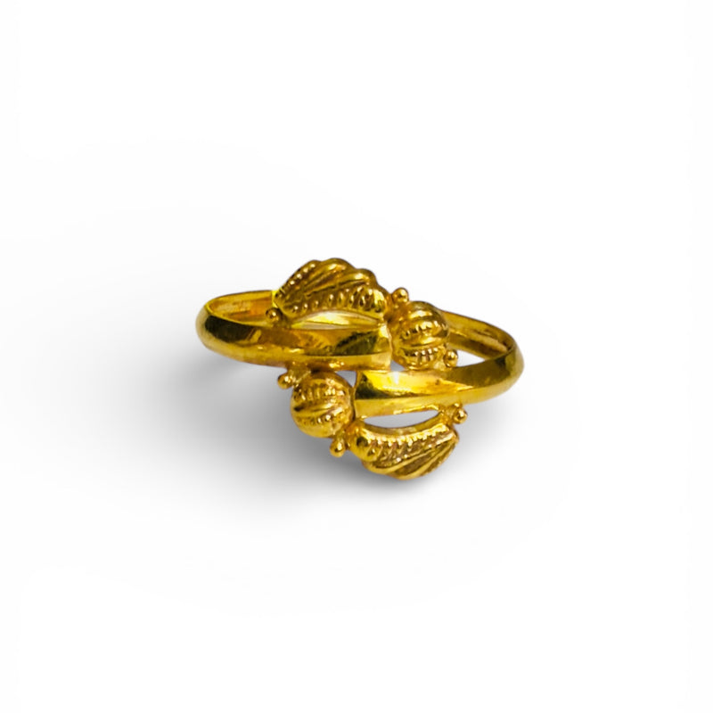 RAJKOT LADIES RING- WGT: 0.400 - 0.490 GM APPROX BIS CERTIFIED HUID HALLMARK 9KT GOLD FINGER RING FOR WOMEN 1 PIECE FOR WOMEN (SUPER LIGHT WEIGHT - NOT FOR REGULAR USE).GET ANY DESIGN AS PER SIZE.