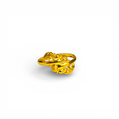 RAJKOT LADIES RING- WGT: 0.500 - 0.590 GM APPROX BIS CERTIFIED HUID HALLMARK 9KT GOLD FINGER RING FOR WOMEN 1 PIECE FOR WOMEN (LIGHT WEIGHT - NOT FOR REGULAR USE).GET ANY DESIGN AS PER SIZE- BEST FOR GIFTING.