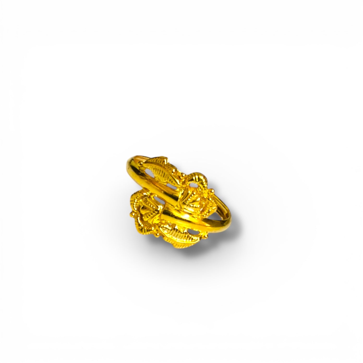 RAJKOT LADIES RING- WGT: 0.510 - 0.550 GM APPROX BIS CERTIFIED HUID HALLMARK 9KT GOLD FINGER RING FOR WOMEN 1 PIECE FOR WOMEN (LIGHT WEIGHT - NOT FOR REGULAR USE).GET ANY DESIGN AS PER SIZE.