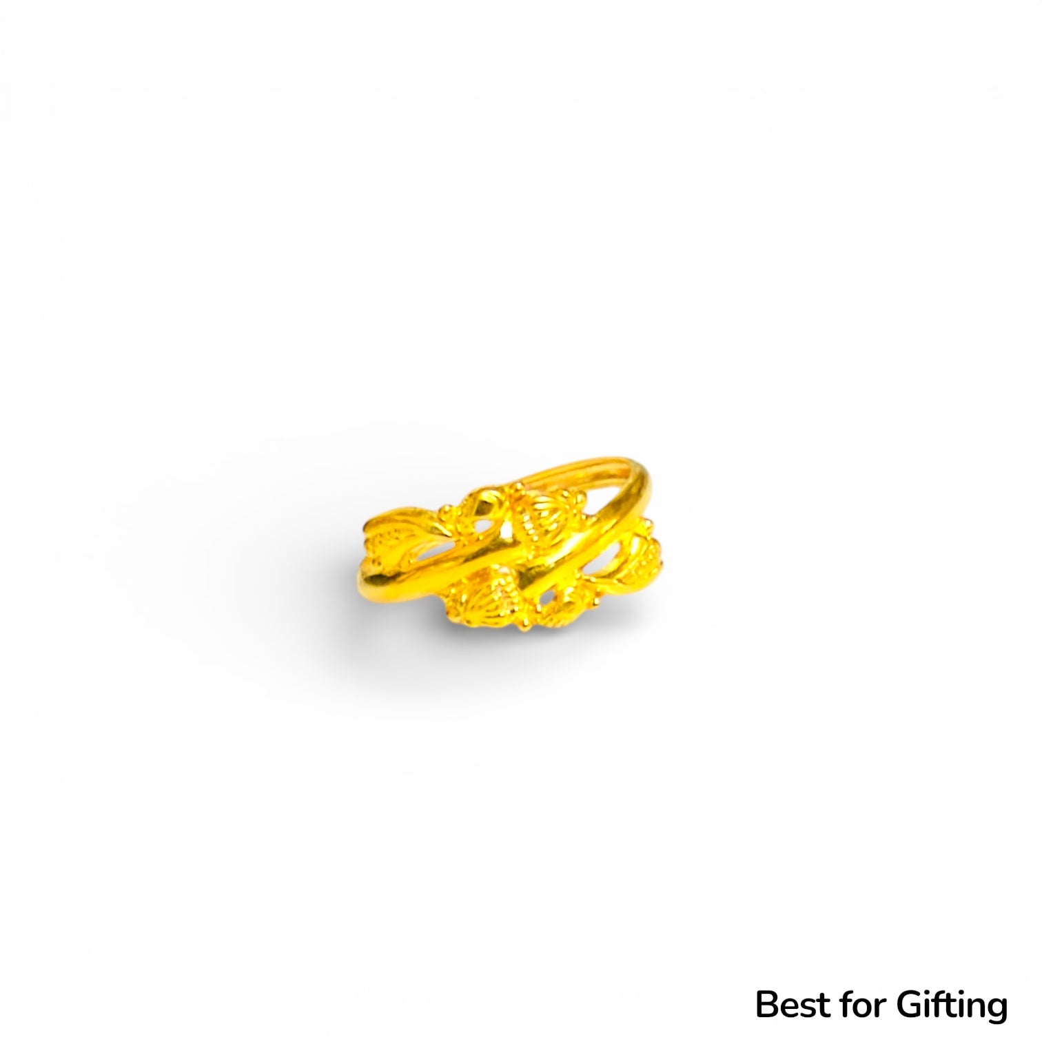RAJKOT LADIES RING- WGT: 0.460- 0.500 GM APPROX BIS CERTIFIED HUID HALLMARK 9KT GOLD FINGER RING FOR WOMEN 1 PIECE FOR WOMEN (LIGHT WEIGHT - NOT FOR REGULAR USE).GET ANY DESIGN AS PER SIZE.