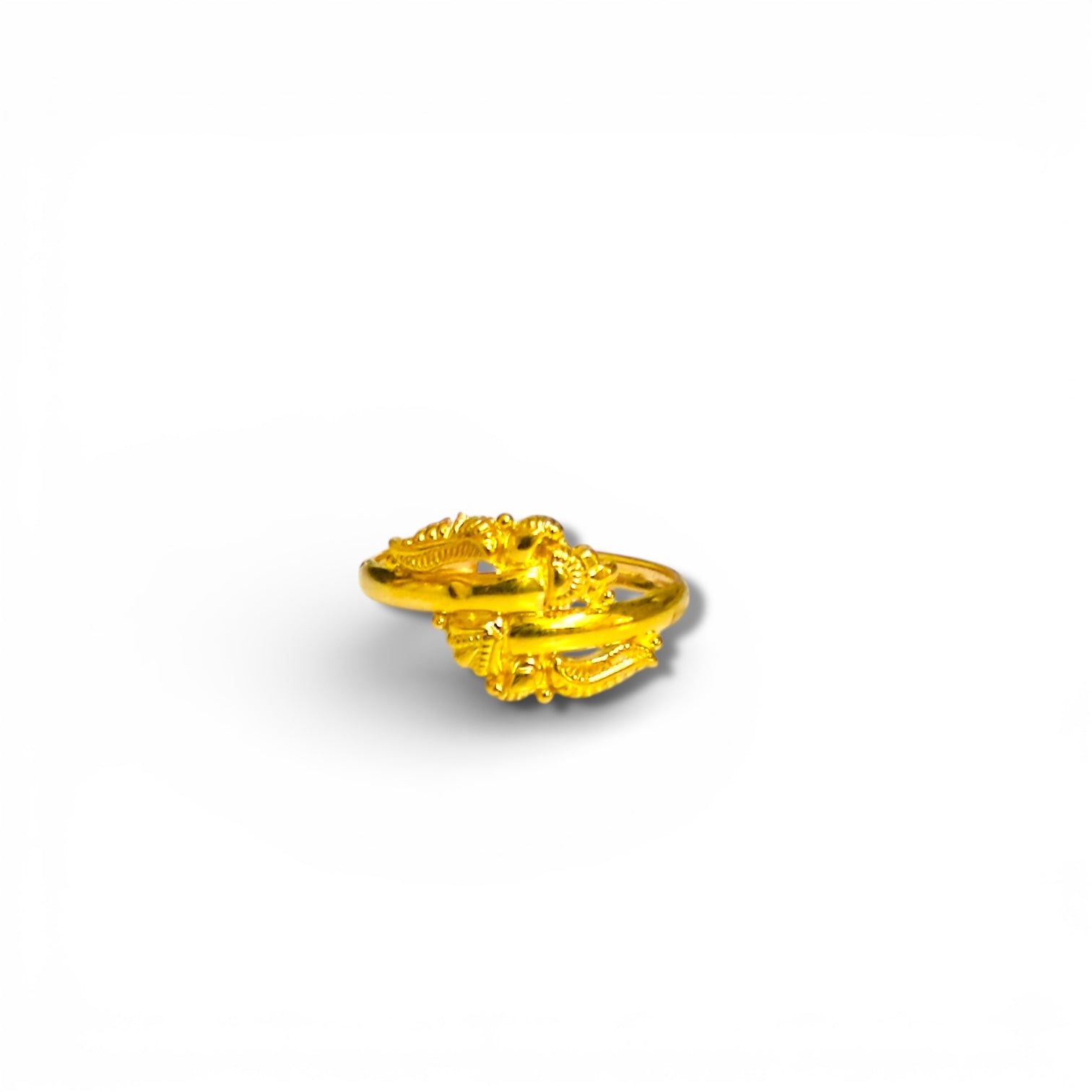 RAJKOT LADIES RING- WGT: 0.460- 0.500 GM APPROX BIS CERTIFIED HUID HALLMARK 9KT GOLD FINGER RING FOR WOMEN 1 PIECE FOR WOMEN (LIGHT WEIGHT - NOT FOR REGULAR USE).GET ANY DESIGN AS PER SIZE.