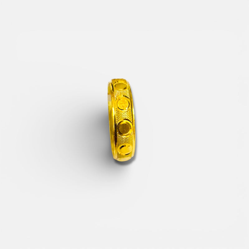 THUMB LADIES RING WGT: 1.110 - 1.190 GM APPROX BIS CERTIFIED HUID HALLMARK 9KT GOLD FINGER RING FOR WOMEN 1 PIECE FOR WOMEN (FOR REGULAR USE).GET ANY DESIGN AS PER SIZE.