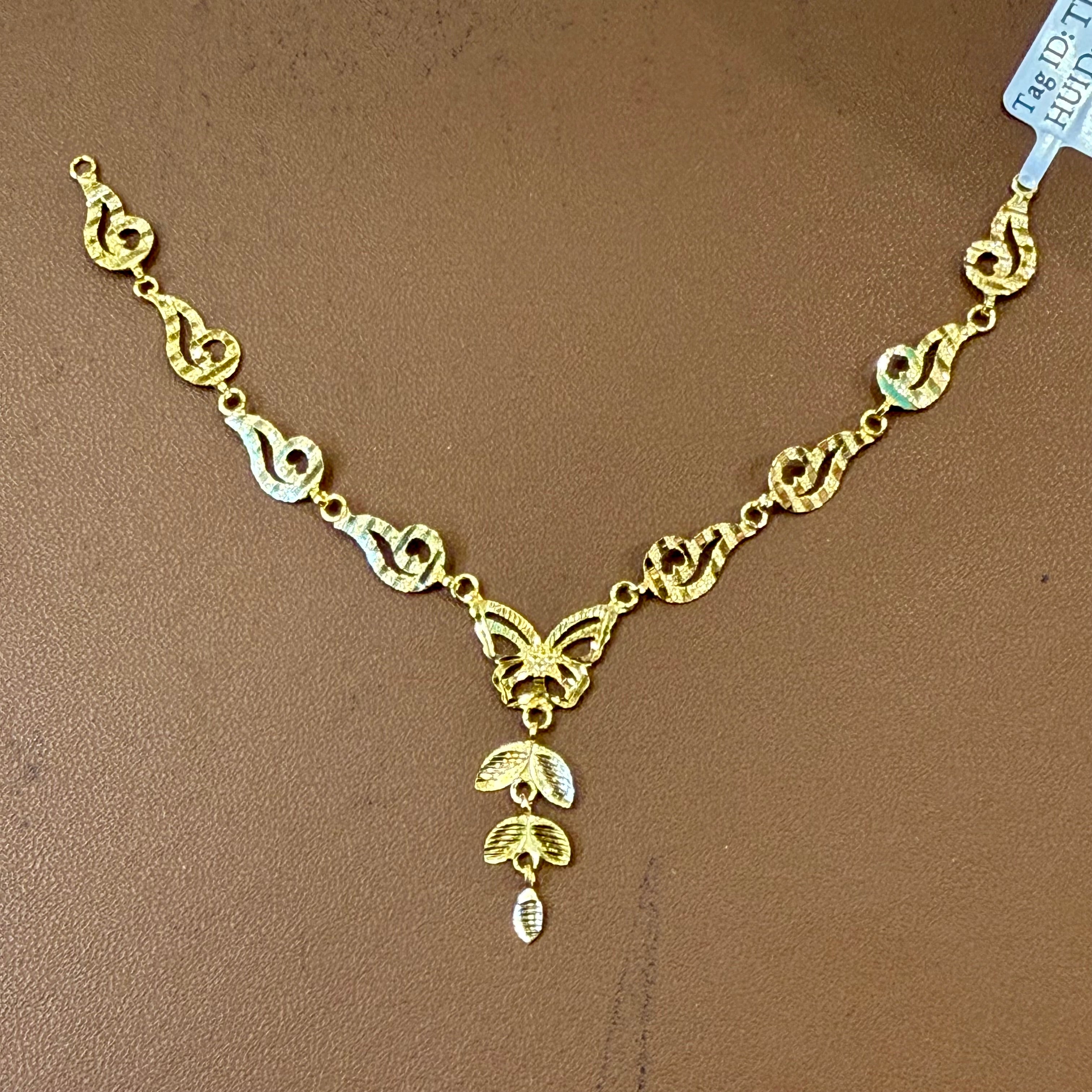 GCN -(WGT: 1.970 GM APPROX) BIS CERTIFIED HUID HALLMARK 375 9KT GOLD NECKLACE 1 PIECE FOR WOMEN.