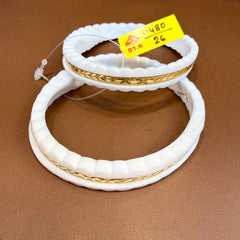 GSB22K- (SIZE:26) WGT: 1.480 GM APPROX HUID HALLMARK 22KT GOLD SAKHA BADHANO BANGLES 1 PAIR DESIGN FOR REGULAR USE.