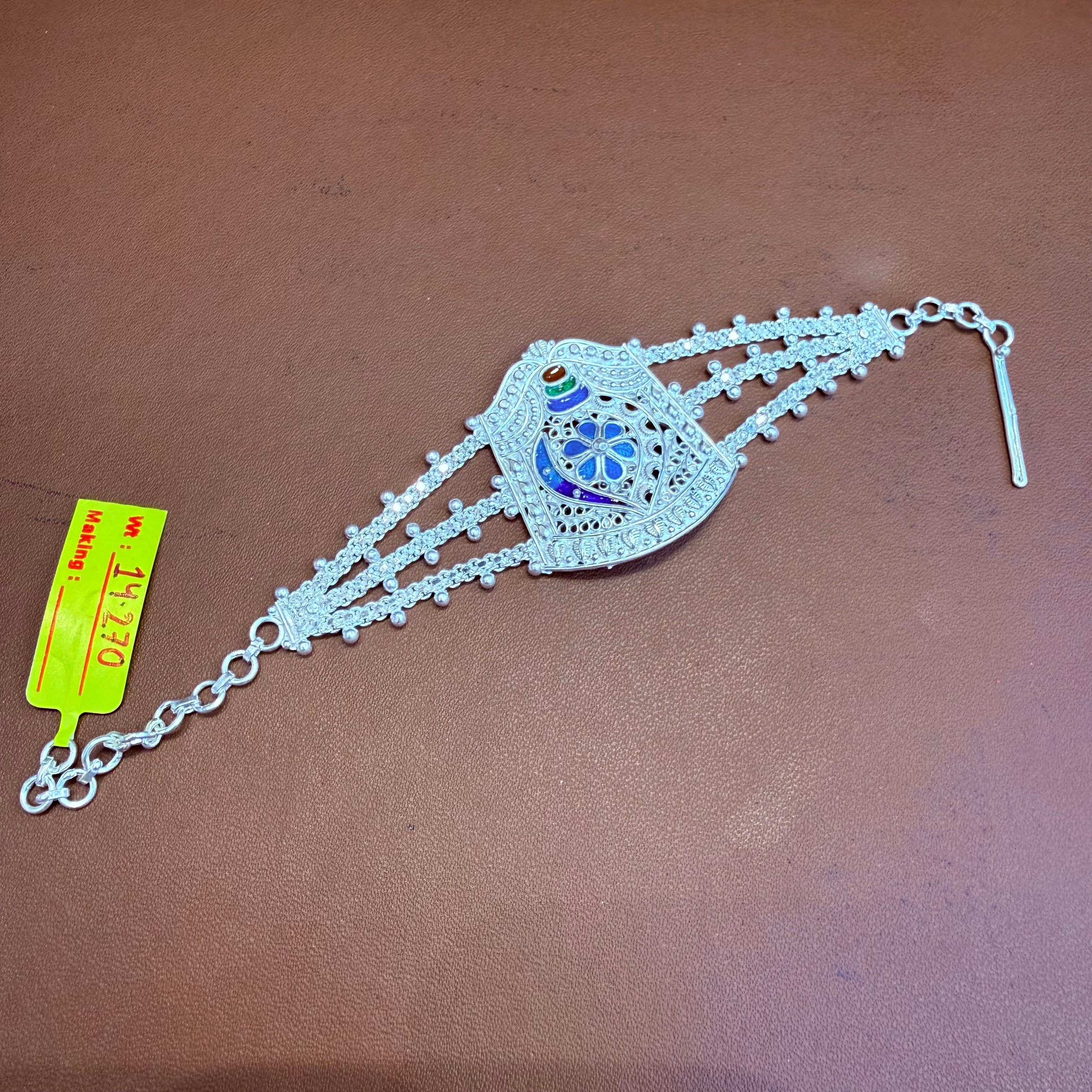 SILVER MANTASHA- BIS CERTIFIED ORIGINAL HALLMARK 925 SILVER BRIDAL MANTASHA WGT: 14.270 GRAM 1 PIECE FOR WOMEN.