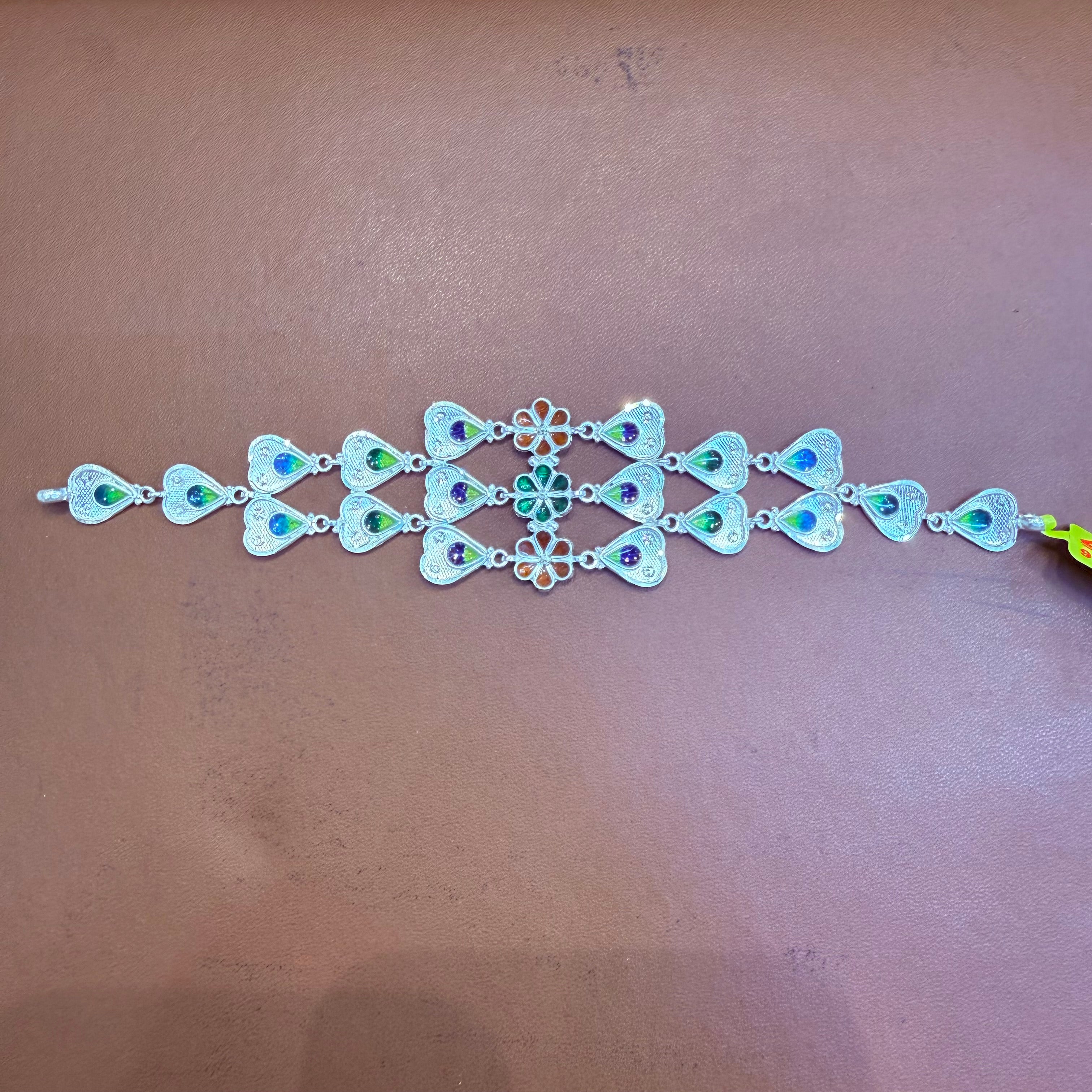 SILVER NECKLACE- BIS CERTIFIED HALLMARK 925 SILVER CHOKER APPROX WGT: 12.00 GM (1 PIECE) WITH FREE ADJUSTABLE TASSEL.