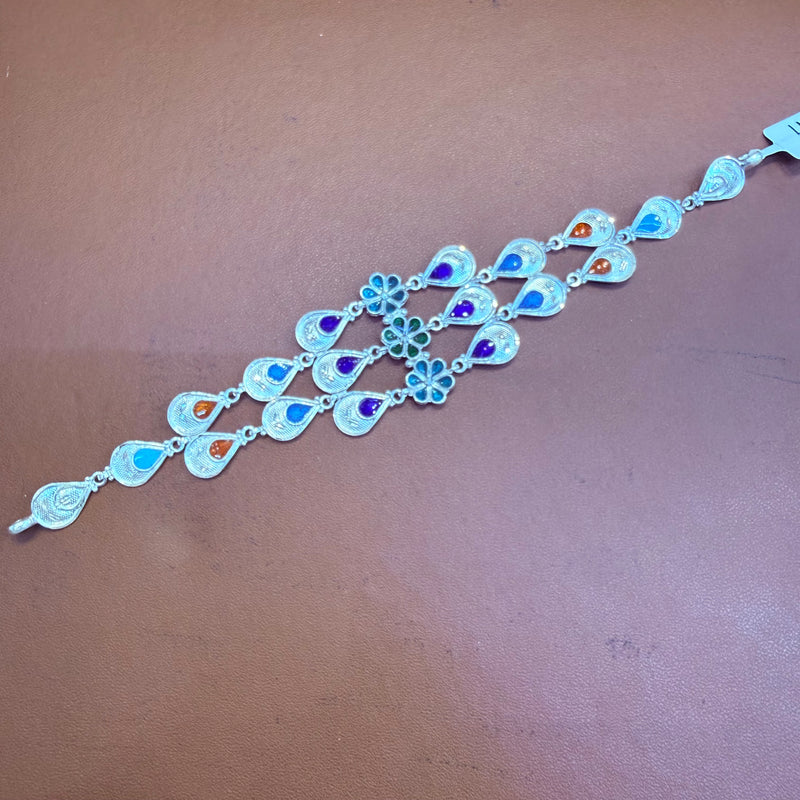 SILVER NECKLACE- BIS CERTIFIED HALLMARK 925 SILVER CHOKER APPROX WGT: 11.280 GM (1 PIECE) WITH FREE ADJUSTABLE TASSEL.