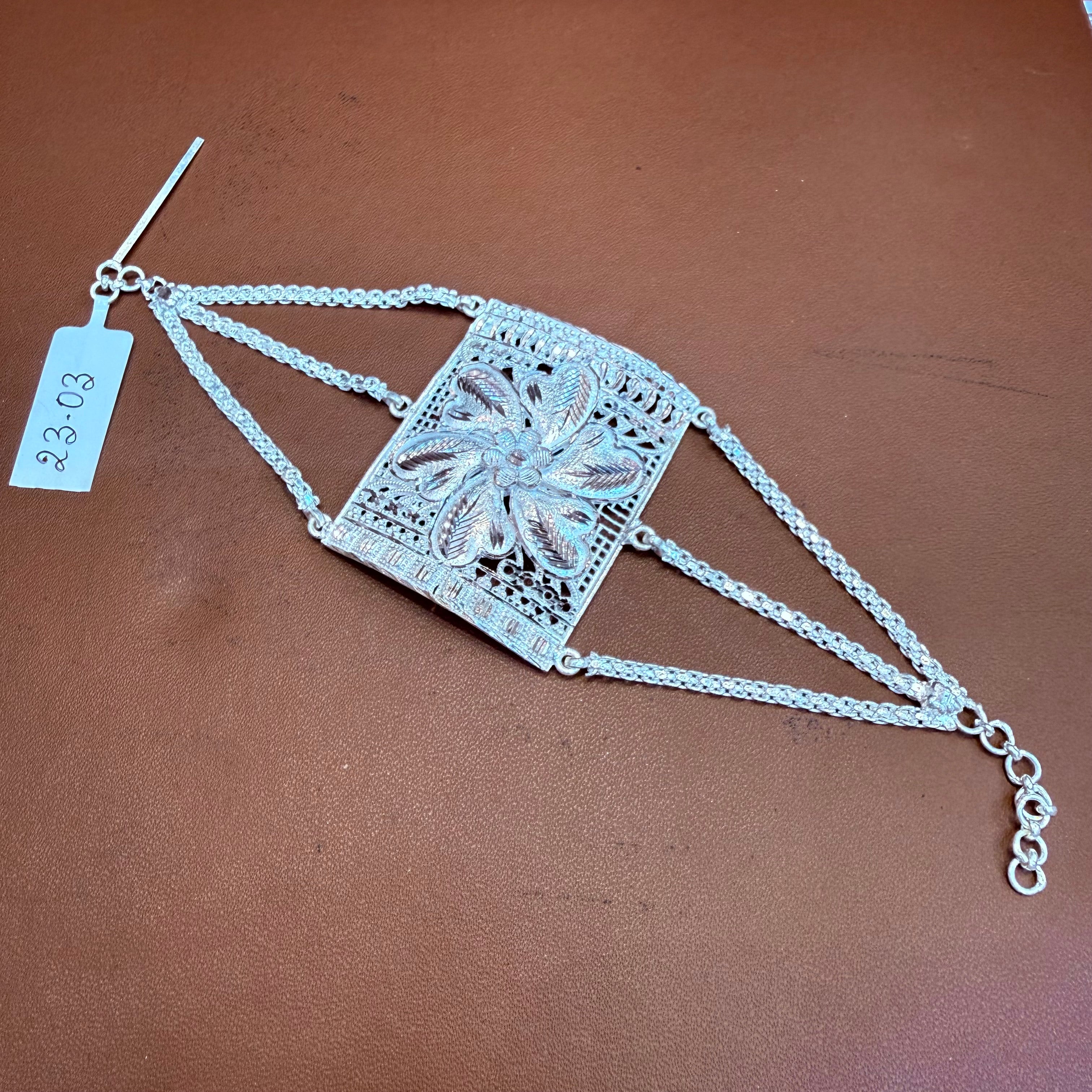 SILVER MANTASHA- ORIGINAL 625 SILVER BRIDAL MANTASHA WGT: 23.00 GRAM 1 PIECE FOR WOMEN.