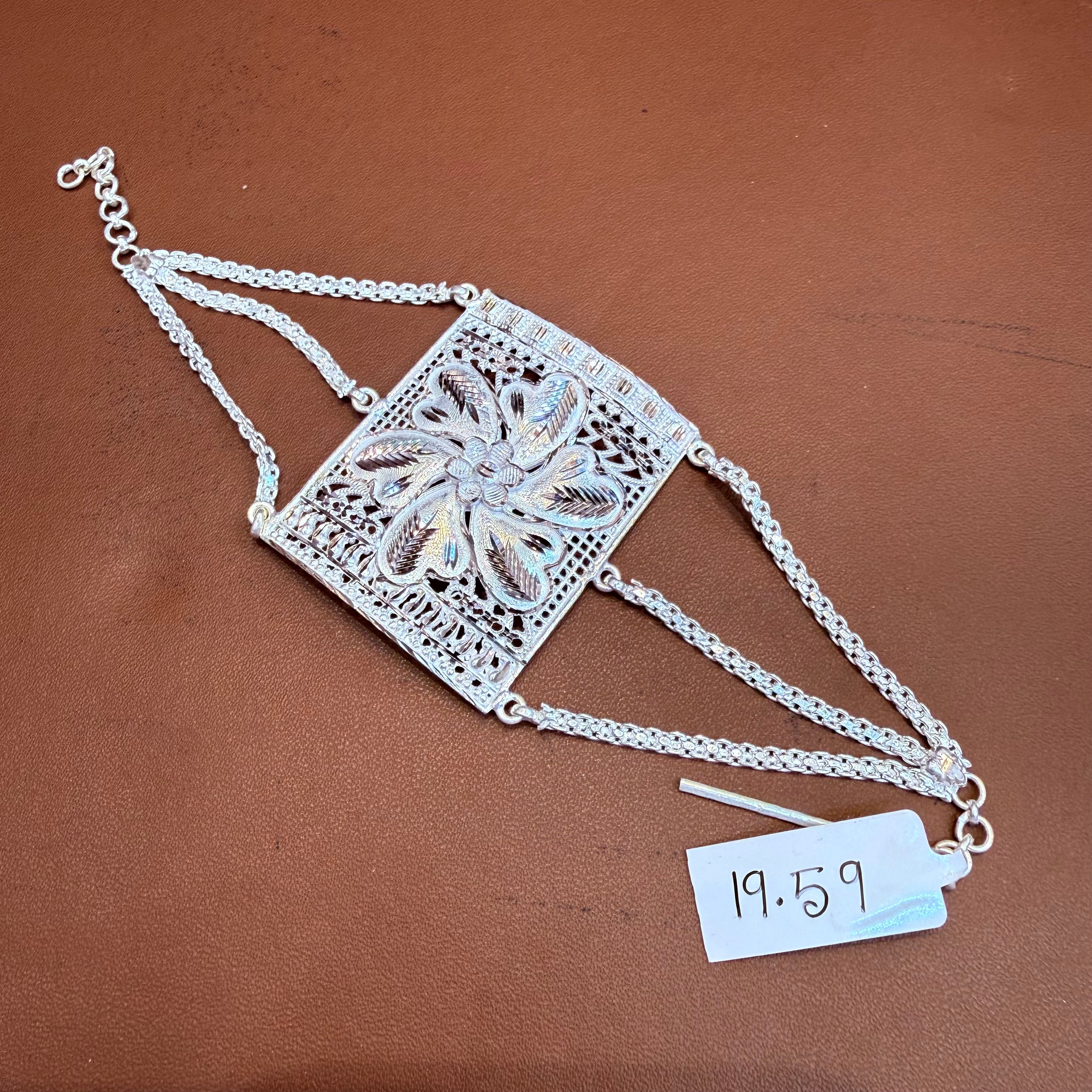 SILVER MANTASHA- ORIGINAL 625 SILVER BRIDAL MANTASHA WGT: 19.590 GRAM 1 PIECE FOR WOMEN.