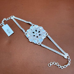 SILVER MANTASHA- ORIGINAL 625 SILVER BRIDAL MANTASHA WGT: 19.990 GRAM 1 PIECE FOR WOMEN.