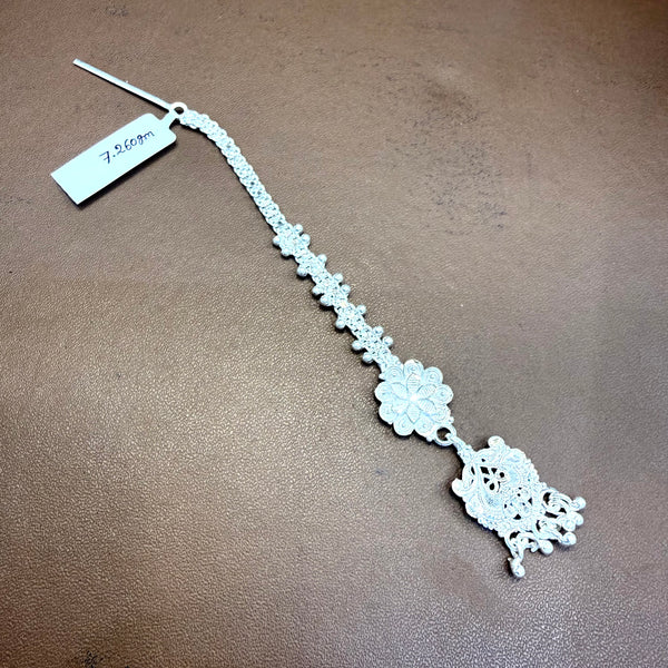 SILVER TICKLY- (WGT: 7.260 GM APPROX) ORIGINAL 625 SILVER BRIDAL TICKLY (MANGTIKA) 1 PIECE FOR WOMEN.