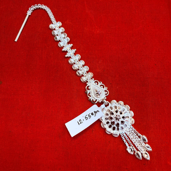 SILVER TICKLY- (WGT: 12.550 GM APPROX) ORIGINAL 625 SILVER BRIDAL TICKLY (MANGTIKA) 1 PIECE FOR WOMEN.