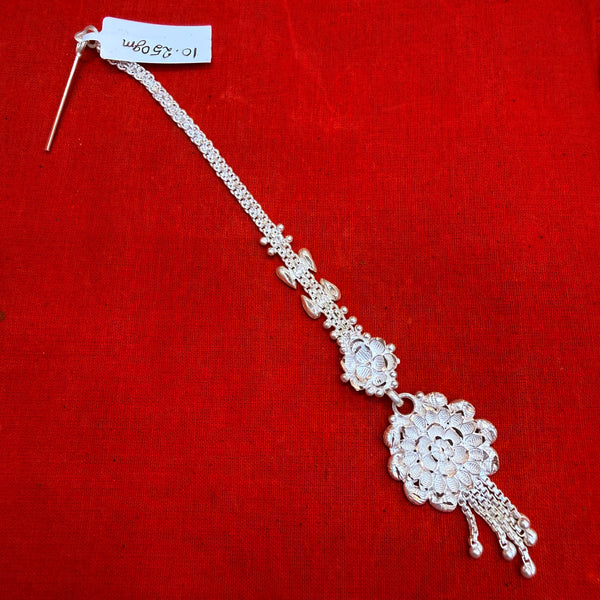 SILVER TICKLY- (WGT: 10.250 GM APPROX) ORIGINAL 625 SILVER BRIDAL TICKLY (MANGTIKA) 1 PIECE FOR WOMEN.