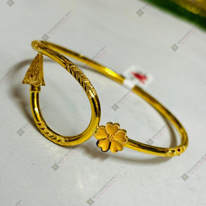 TRJ (MTO) DUPLEX ARROW DESIGN HALLMARK 22KT GOLD COVER BRACELET 1 PIECE APPROX WGT: 3.400 GM FOR WOMEN - (BILL MANDATORY -EXCHANGE FOR LIFETIME IN STORE ONLY) BY RAJLAXMI.