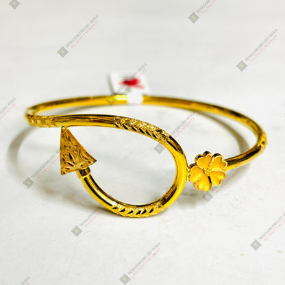 TRJ (MTO) DUPLEX ARROW DESIGN HALLMARK 22KT GOLD COVER BRACELET 1 PIECE APPROX WGT: 3.400 GM FOR WOMEN - (BILL MANDATORY -EXCHANGE FOR LIFETIME IN STORE ONLY) BY RAJLAXMI.