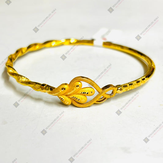 TRJ (MTO) DUPLEX AURA DESIGN HALLMARK 22KT GOLD COVER BRACELET 1 PIECE APPROX WGT: 4.00 GM FOR WOMEN - (BILL MANDATORY -EXCHANGE FOR LIFETIME IN STORE ONLY) BY RAJLAXMI.