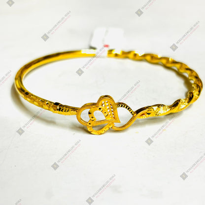 TRJ (MTO) DUPLEX ANTI LOVE DESIGN HALLMARK 22KT GOLD COVER BRACELET 1 PIECE APPROX WGT: 3.300 GM FOR WOMEN - (BILL MANDATORY -EXCHANGE FOR LIFETIME IN STORE ONLY) BY RAJLAXMI.