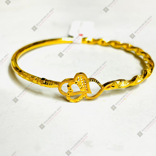 TRJ (MTO) DUPLEX ANTI LOVE DESIGN HALLMARK 22KT GOLD COVER BRACELET 1 PIECE APPROX WGT: 3.300 GM FOR WOMEN - (BILL MANDATORY -EXCHANGE FOR LIFETIME IN STORE ONLY) BY RAJLAXMI.