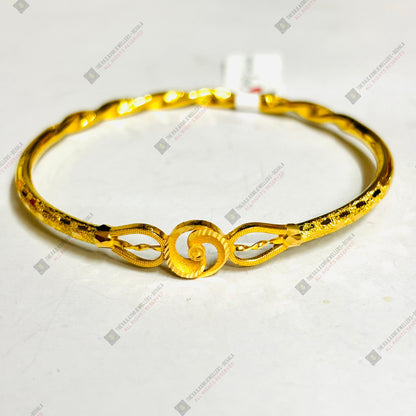 TRJ (MTO) DUPLEX BITLY DESIGN HALLMARK 22KT GOLD COVER BRACELET 1 PIECE APPROX WGT: 3.00 GM FOR WOMEN - (BILL MANDATORY -EXCHANGE FOR LIFETIME IN STORE ONLY) BY RAJLAXMI.