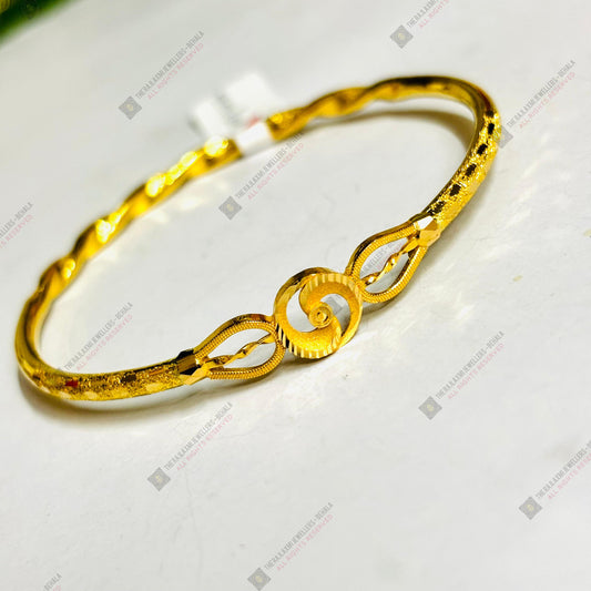 TRJ (MTO) DUPLEX BITLY DESIGN HALLMARK 22KT GOLD COVER BRACELET 1 PIECE APPROX WGT: 3.00 GM FOR WOMEN - (BILL MANDATORY -EXCHANGE FOR LIFETIME IN STORE ONLY) BY RAJLAXMI.