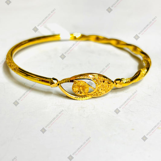 TRJ (MTO) DUPLEX CI DESIGN HALLMARK 22KT GOLD COVER BRACELET 1 PIECE APPROX WGT: 3.00 GM FOR WOMEN - (BILL MANDATORY -EXCHANGE FOR LIFETIME IN STORE ONLY) BY RAJLAXMI.