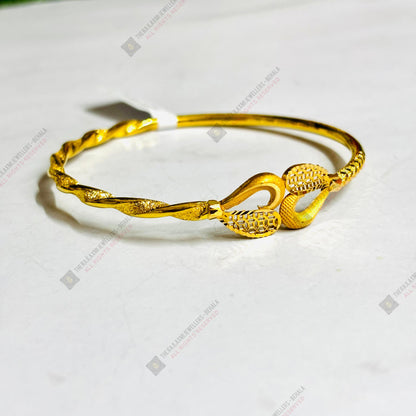 TRJ (MTO) DUPLEX AURA DESIGN HALLMARK 22KT GOLD COVER BRACELET 1 PIECE APPROX WGT: 3.300 GM FOR WOMEN - (BILL MANDATORY -EXCHANGE FOR LIFETIME IN STORE ONLY) BY RAJLAXMI.