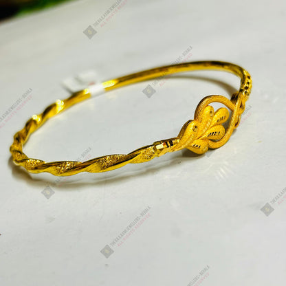 TRJ (MTO) DUPLEX AURA DESIGN HALLMARK 22KT GOLD COVER BRACELET 1 PIECE APPROX WGT: 4.00 GM FOR WOMEN - (BILL MANDATORY -EXCHANGE FOR LIFETIME IN STORE ONLY) BY RAJLAXMI.