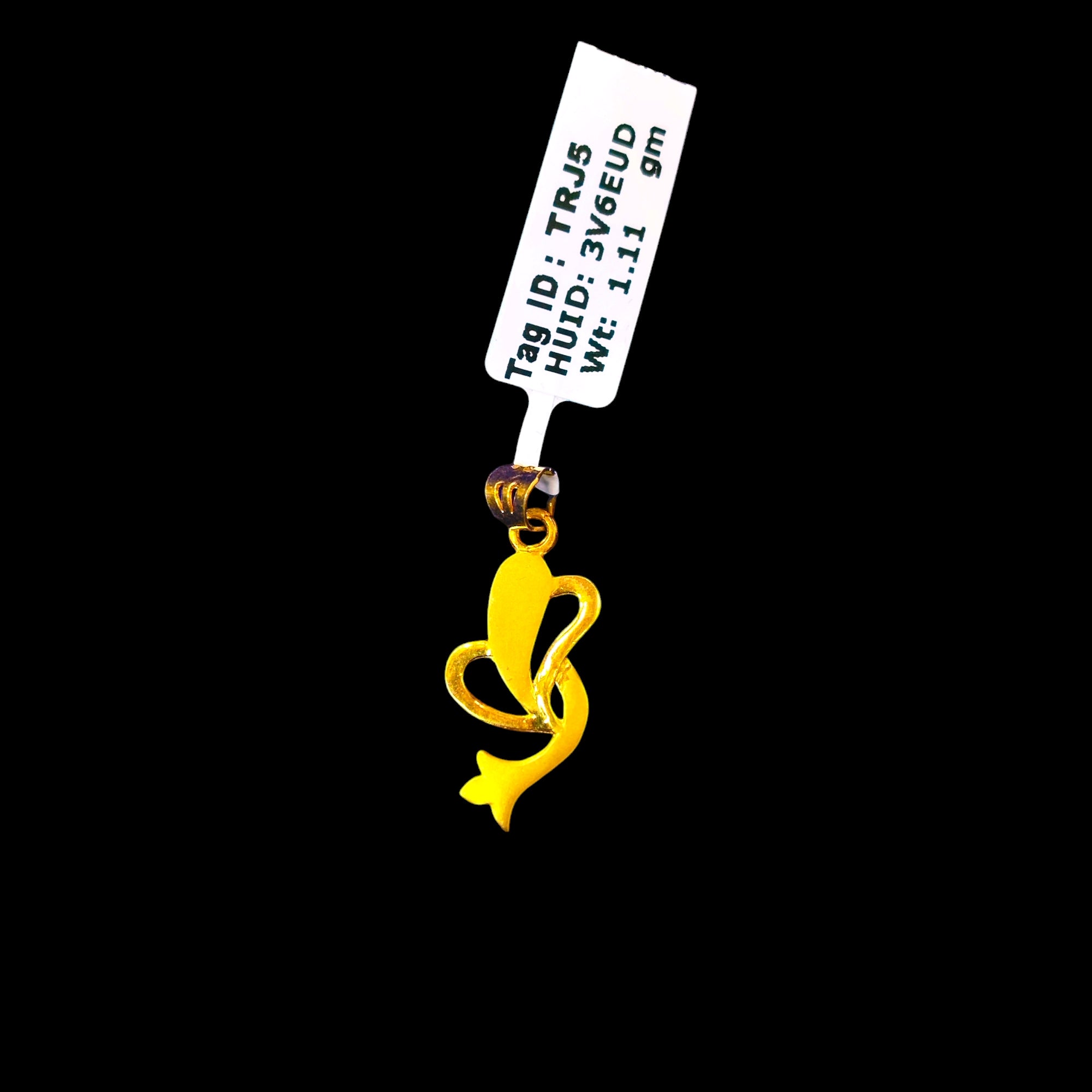 (GLC14) TRJ WGT: 1.110 GM APPROX 14KT HUID HALLMARK GOLD LOCKET 1 PIECE WITH ADJUSTABLE TASSEL.