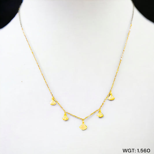 VIRAL TOFU CHAIN (GCS) TRJ WGT: 1.560 GM APPROX HUID HALLMARK 18KT GOLD SELI CHAIN 1 PIECE 17 INCH (FOR SPECIAL GIFT ONLY)NOT FOR DAILY USE.(SOLD ON MRP)