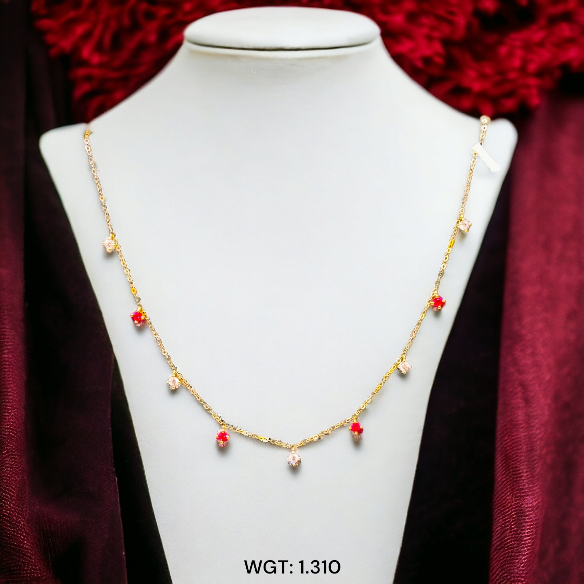 VIRAL TOFU CHAIN (GCH) TRJ WGT: 1.310 GM APPROX HUID HALLMARK 18KT GOLD SELI CHAIN 1 PIECE 17 INCH (FOR SPECIAL GIFT ONLY)NOT FOR DAILY USE.(SOLD ON MRP)
