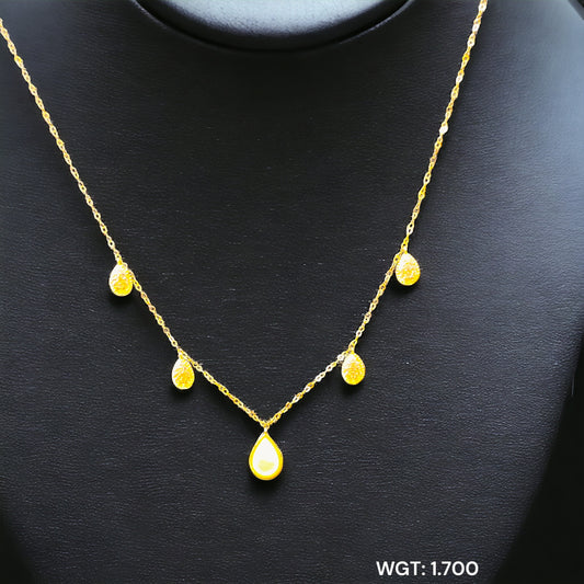 VIRAL TOFU CHAIN (GCS) TRJ WGT: 1.700 GM APPROX HUID HALLMARK 18KT GOLD SELI CHAIN 1 PIECE 17 INCH (FOR SPECIAL GIFT ONLY)NOT FOR DAILY USE.(SOLD ON MRP)