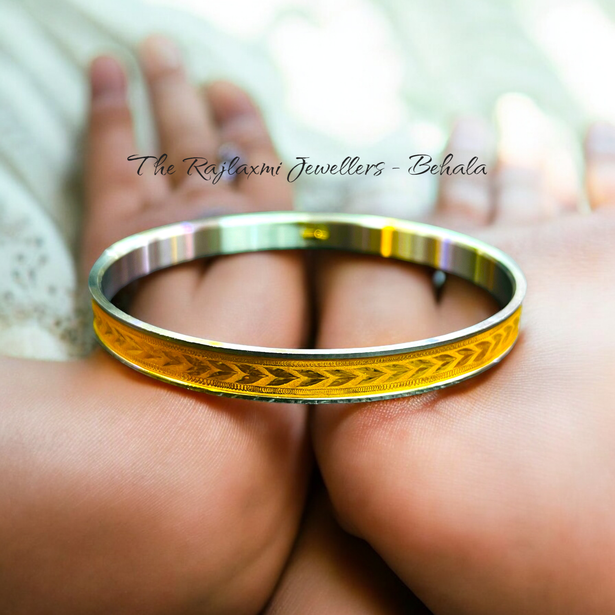 TRJ (MADE TO ORDER) DHANER SIS CHILA DESIGN HUID HALLMARK 22KT GOLD NOA BADHANO APPROX. WGT: 1.500 GM (FOR REGULAR USE) BY RAJLAXMI.