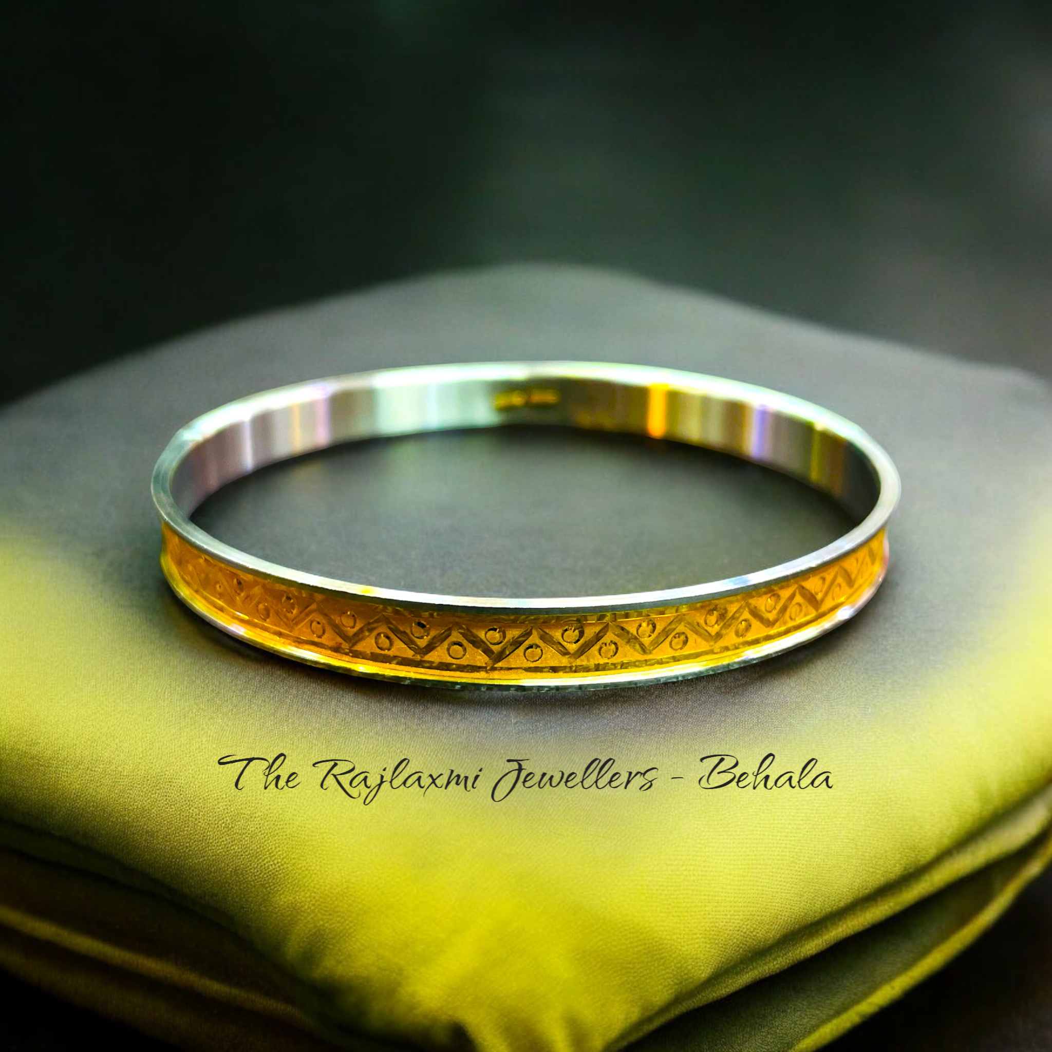 TRJ (MADE TO ORDER) ZIGZAG CHILA DESIGN HUID HALLMARK 22KT GOLD NOA BADHANO APPROX. WGT: 1.500 GM (FOR REGULAR USE) BY RAJLAXMI.