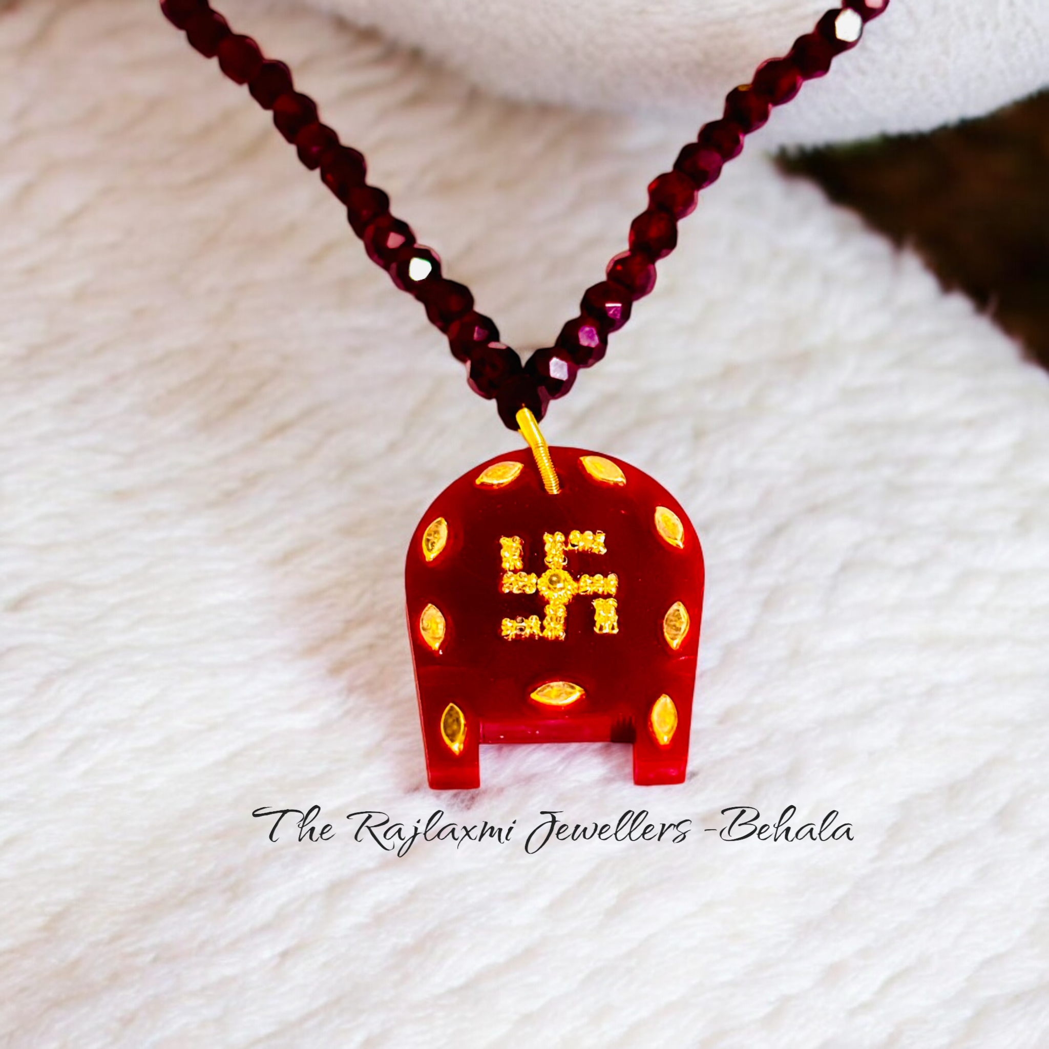TRJ (GPL50) LASER PASTING KULO DESIGN KDM GOLD POLA PENDANT (MINI) 1 PIECE WITH ADJUSTABLE TASSEL (50 TONCH) BEST FOR GIFT APPROX WGT: 0.150 - 0.200 GM SOLD ON MRP BY RAJLAXMI.