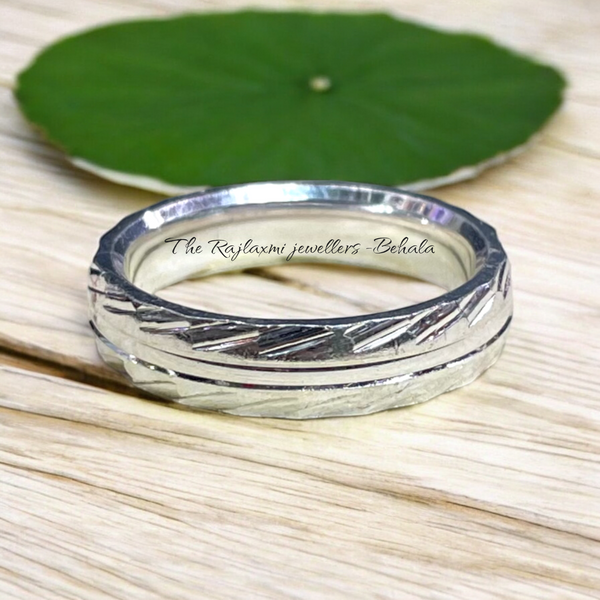 TRJ ORIGINAL SILVER THUMB RING- UNISEX DESIGN FOR REGULAR USE BY RAJLAXMI.