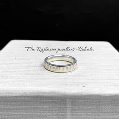 TRJ ORIGINAL SILVER THUMB RING- UNISEX DESIGN FOR REGULAR USE BY RAJLAXMI.