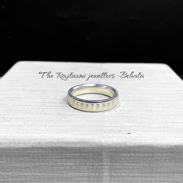 TRJ ORIGINAL SILVER THUMB RING- UNISEX DESIGN FOR REGULAR USE BY RAJLAXMI.