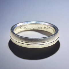 TRJ ORIGINAL SILVER THUMB RING- UNISEX DESIGN FOR REGULAR USE BY RAJLAXMI.