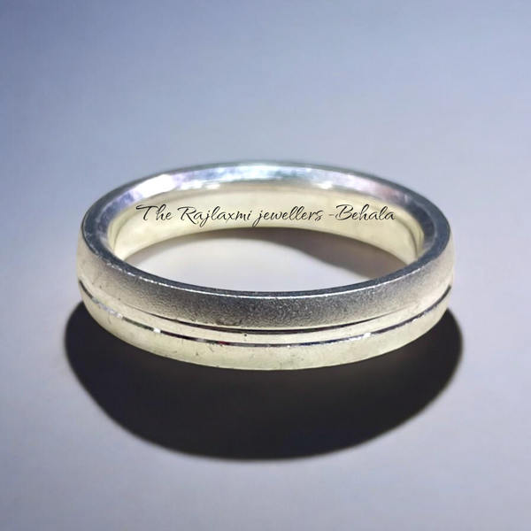 TRJ ORIGINAL SILVER THUMB RING- UNISEX DESIGN FOR REGULAR USE BY RAJLAXMI.