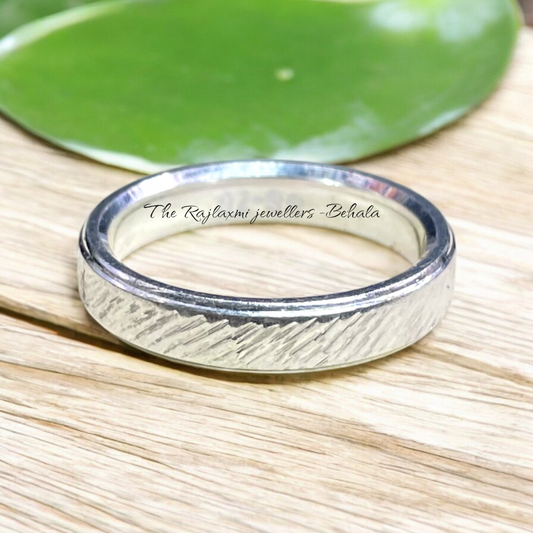 TRJ ORIGINAL SILVER THUMB RING- UNISEX DESIGN FOR REGULAR USE BY RAJLAXMI.