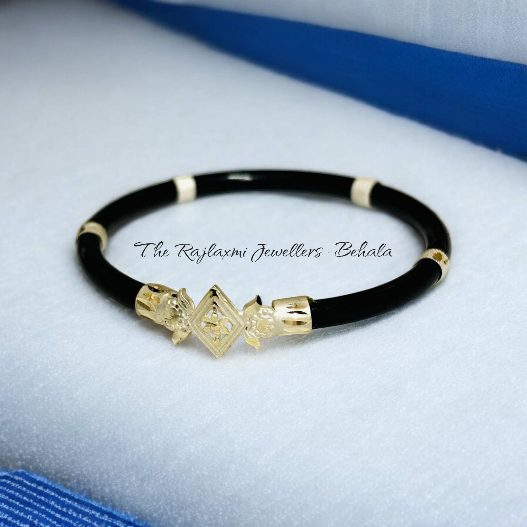 (SLNB) TRJ BLACK DESIGN 725 ORIGINAL SILVER NOA BANGLES FOR WOMEN 1 PIECE - SOLD AS MRP BY RAJLAXMI.