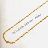 DISCO DESIGN HUID HALLMARK 22KT GOLD CHAIN FOR ANNIVERSARY GIFT YOUR LOVE ONE BY THE RAJLAXMI JEWELLERS.