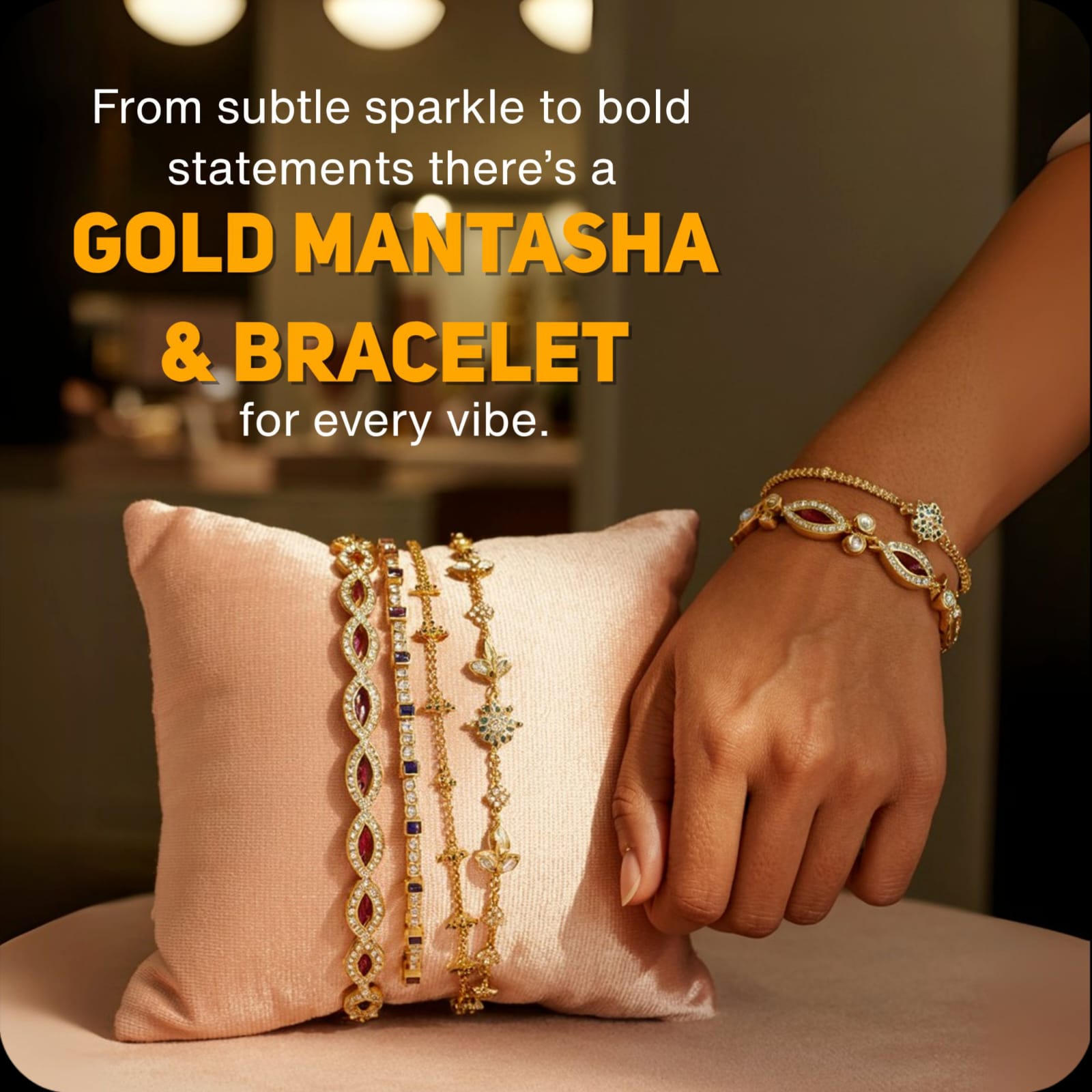 GOLD MANTASHA BRACELET