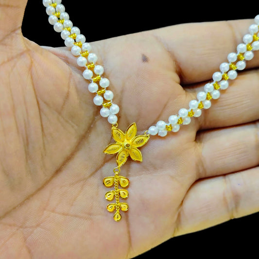 (GMP22) BIS CERTIFIED WGT: 0.850 GM APPROX HUID HALLMARK 916 22KT GOLD MOTI PENDANT 1 PIECE FOR YOUR BEAUTIFUL WIFE.